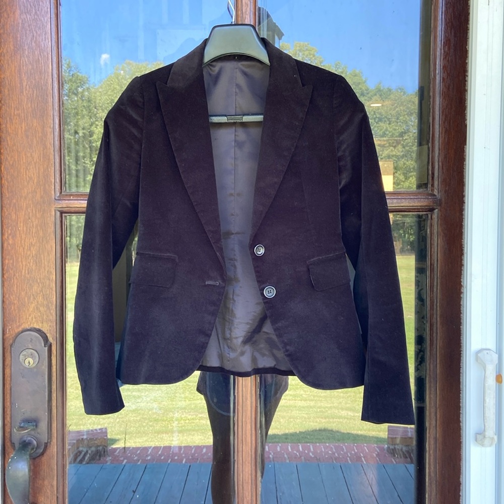 Theory Black Velvet Blazer
